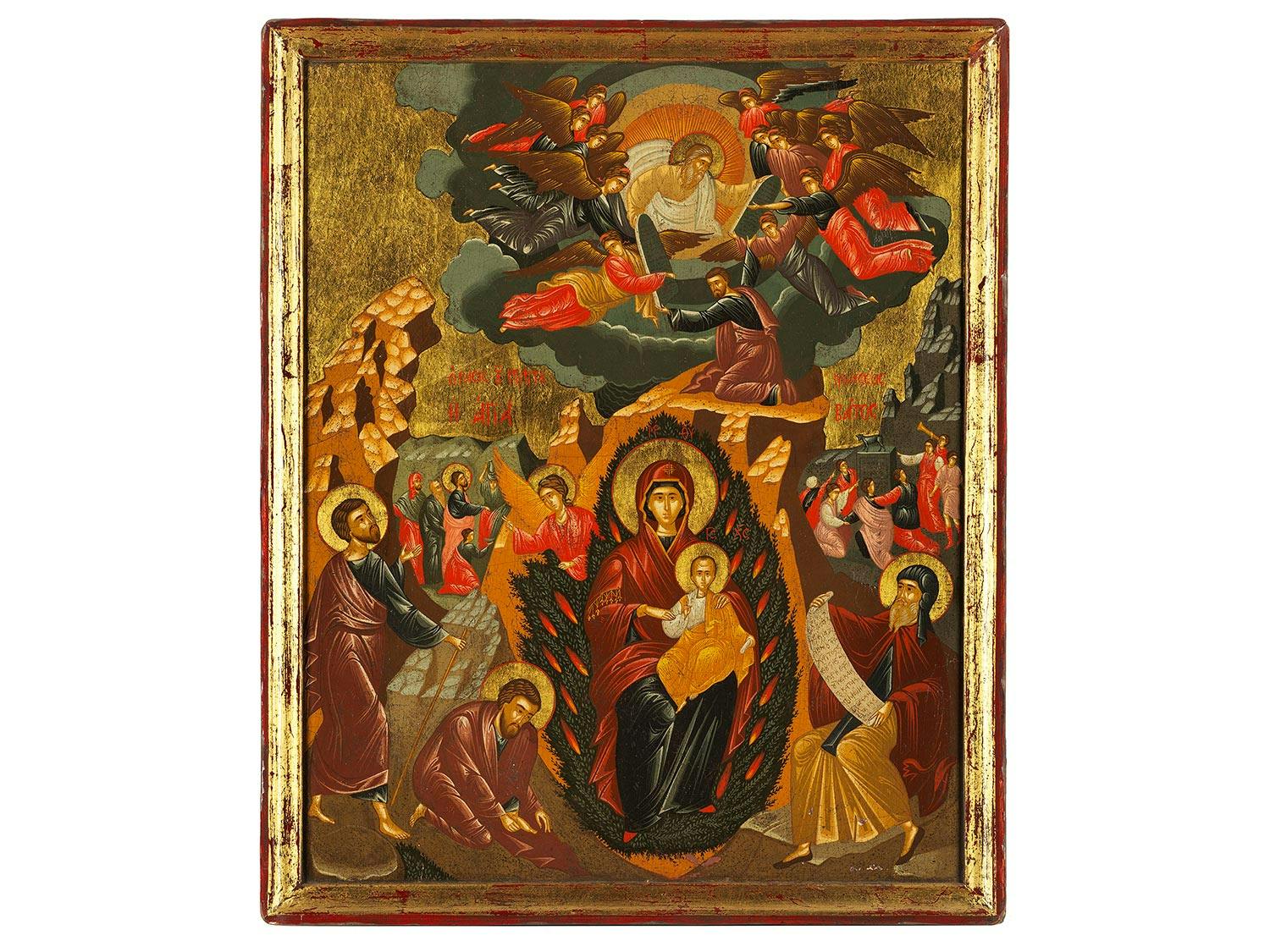 Ikone – Gottesmutter vom brennenden Dornbusch