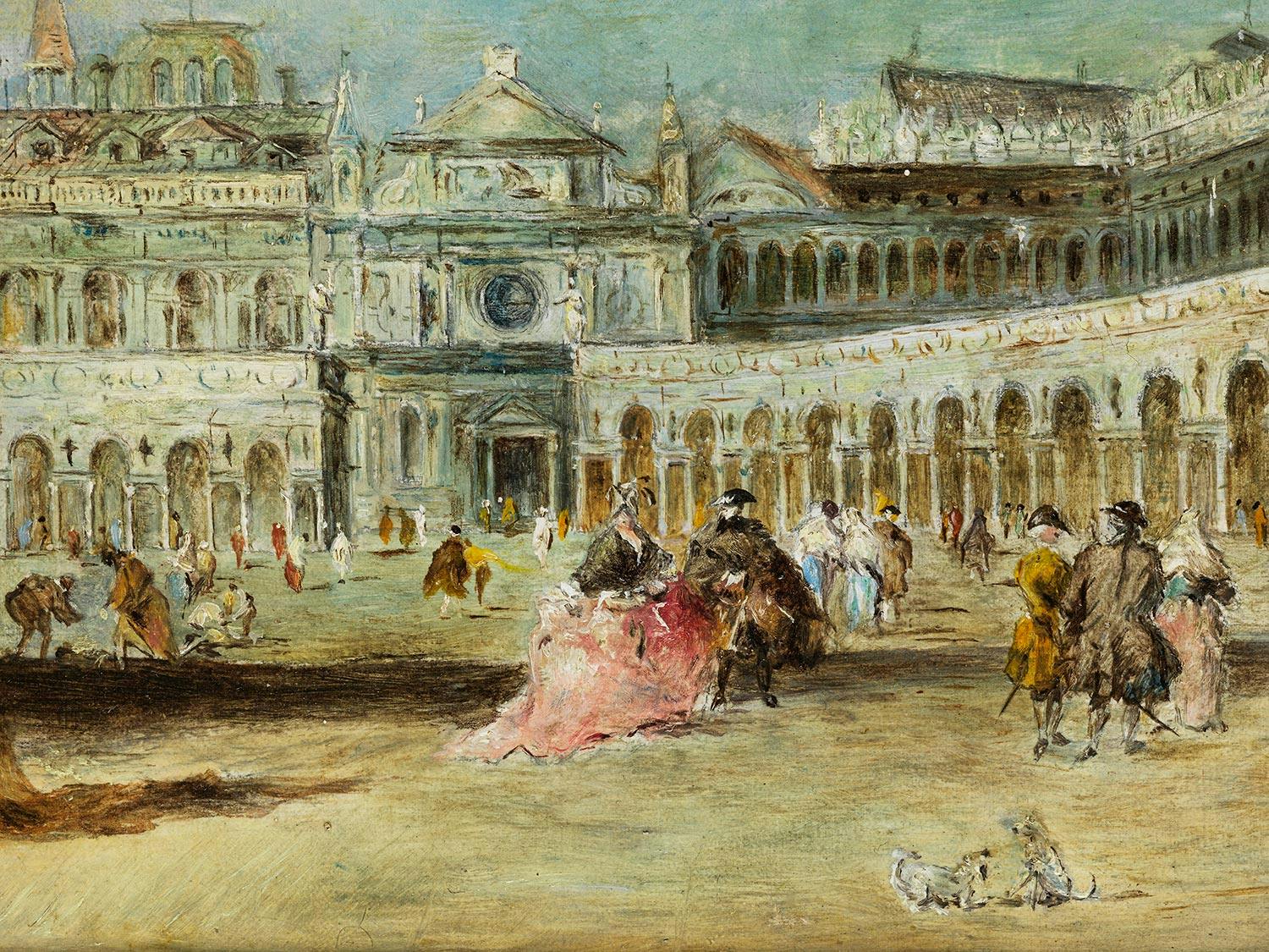 Detailabbildung: Francesco Guardi, 1712 Venedig – 1793 ebenda, nach