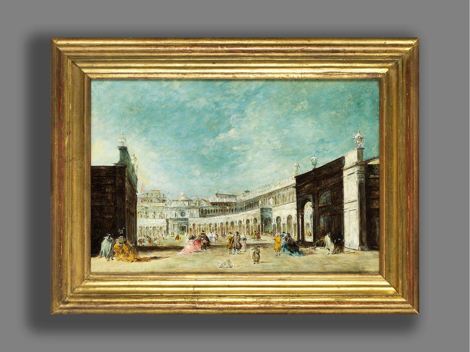 Detailabbildung: Francesco Guardi, 1712 Venedig – 1793 ebenda, nach