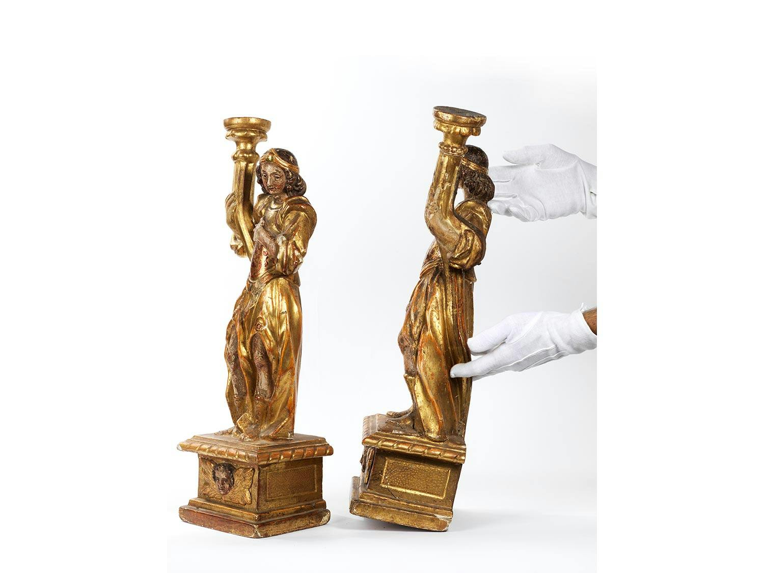 Detailabbildung: Paar Leuchterengel