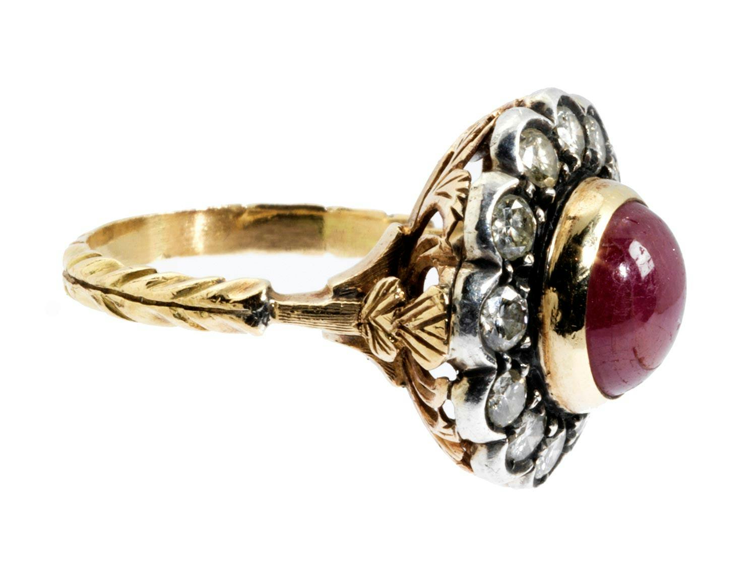 Detailabbildung: Rubin-Diamantring