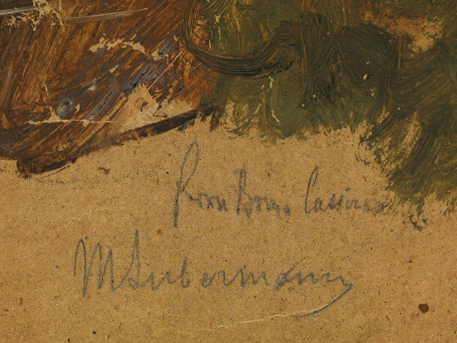 Detailabbildung: Max Liebermann, 1847 Berlin – 1935 ebenda