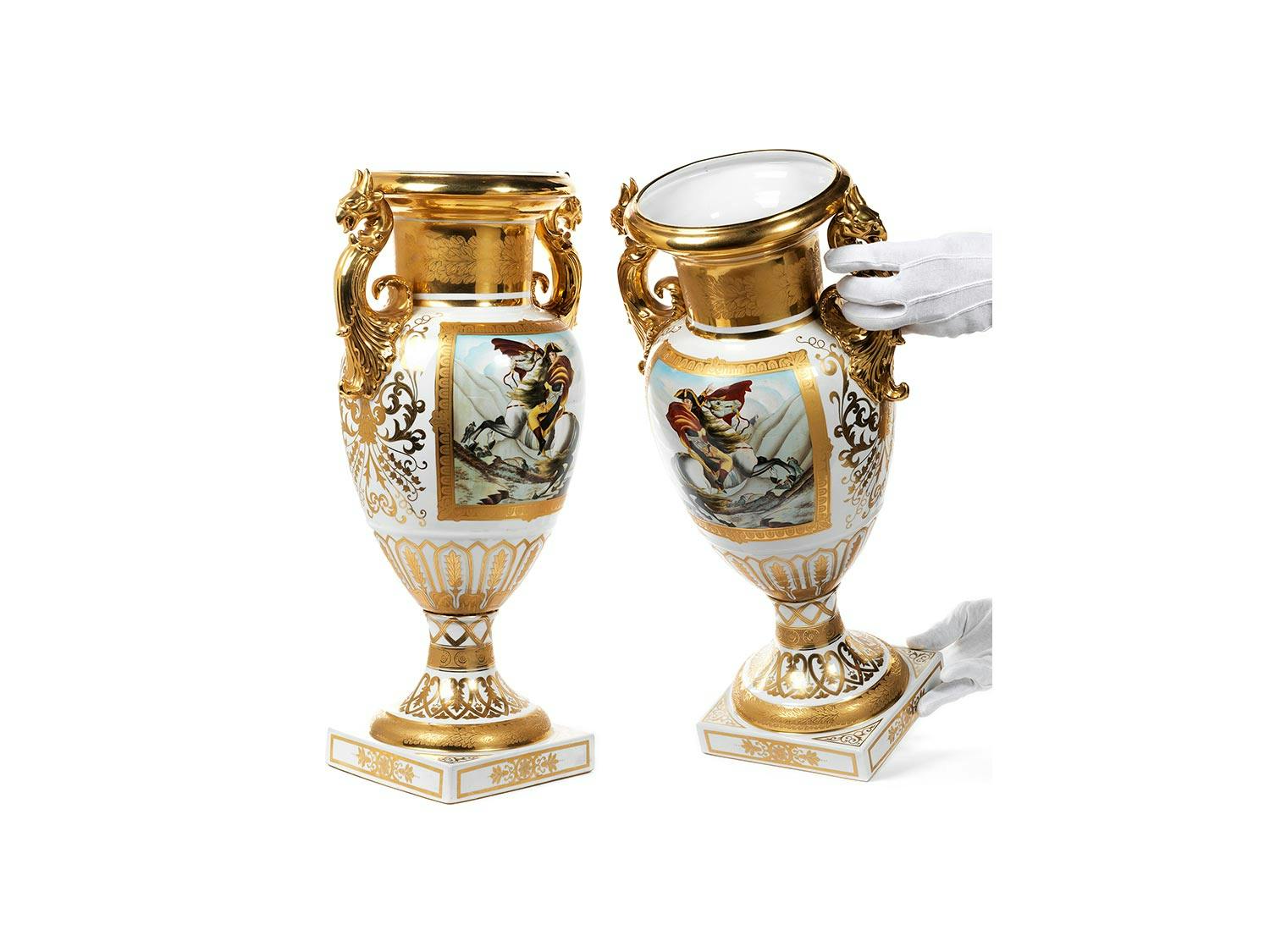 Detailabbildung: Paar Prunkvasen Napoleon 