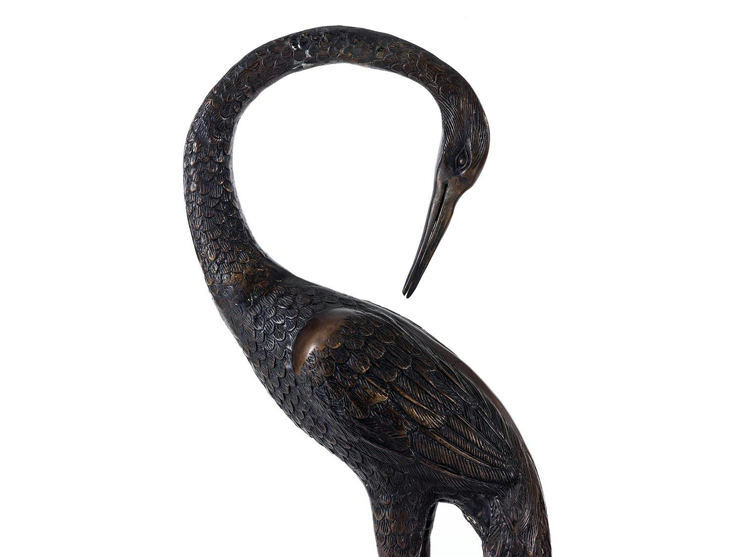 Detailabbildung: Paar Kranichfiguren