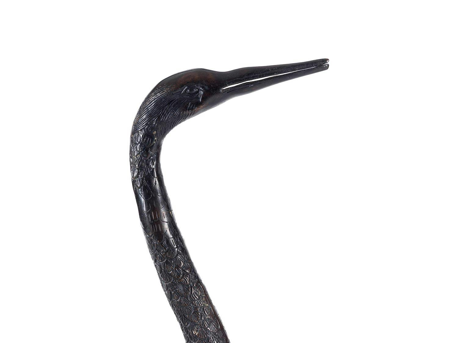 Detailabbildung: Paar Kranichfiguren