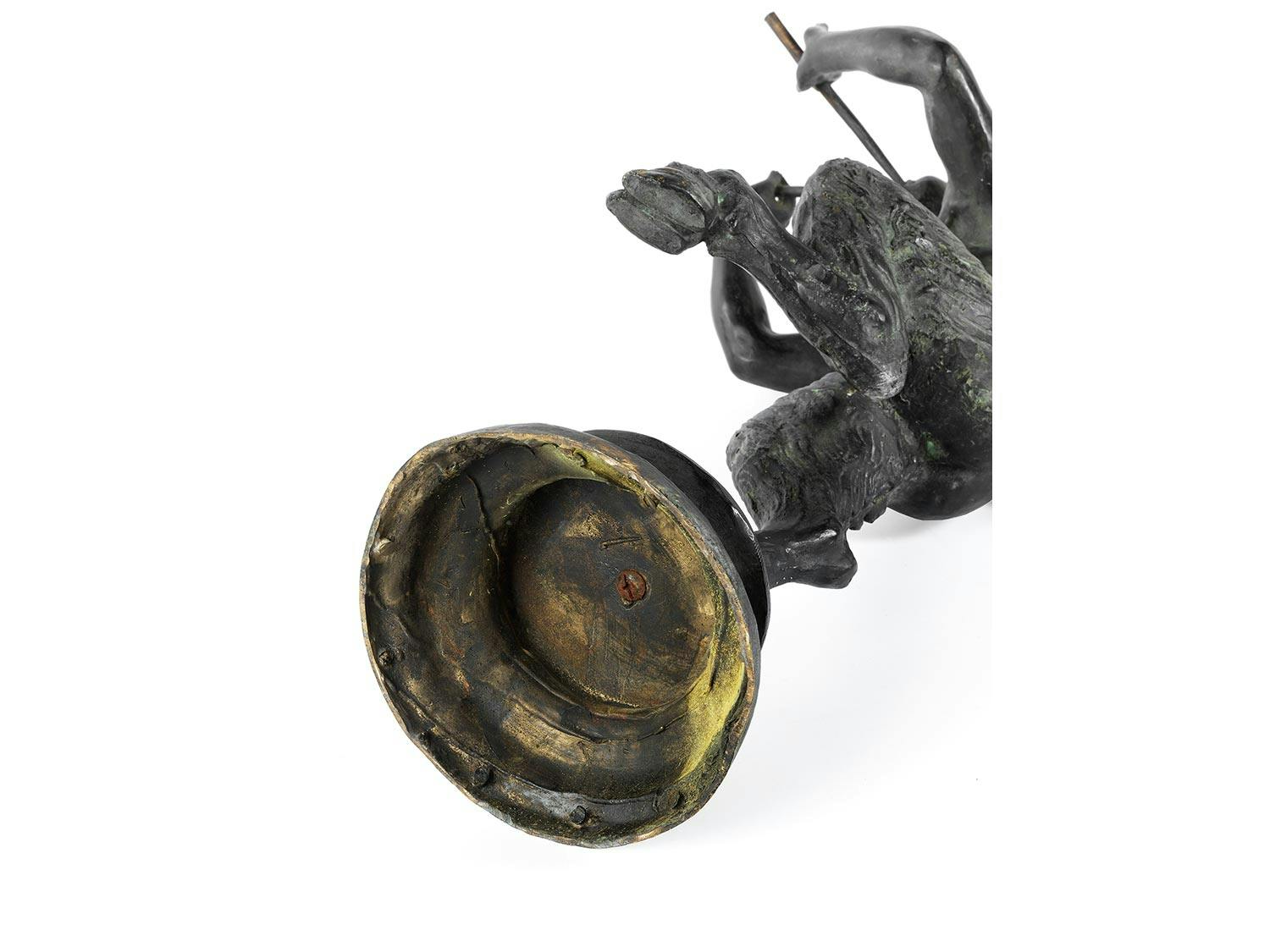 Detailabbildung: Aulos spielender Satyr