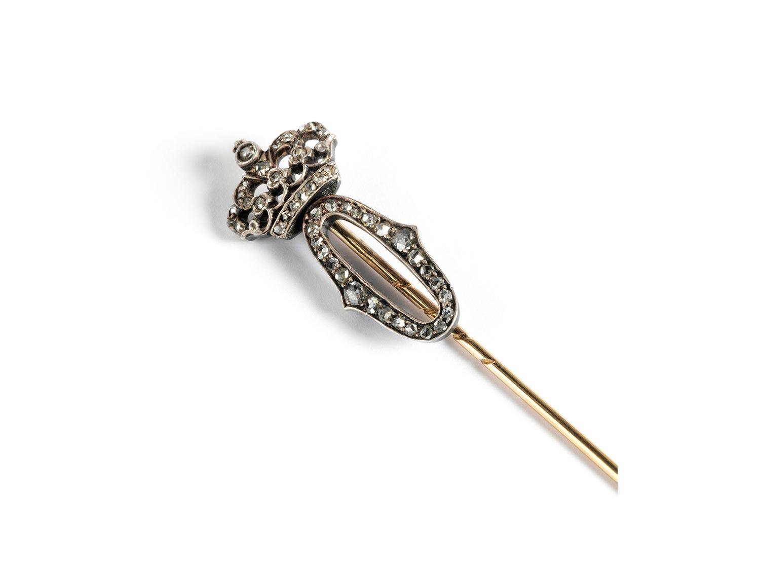 Detailabbildung: Antike Diamant-Krawattennadel