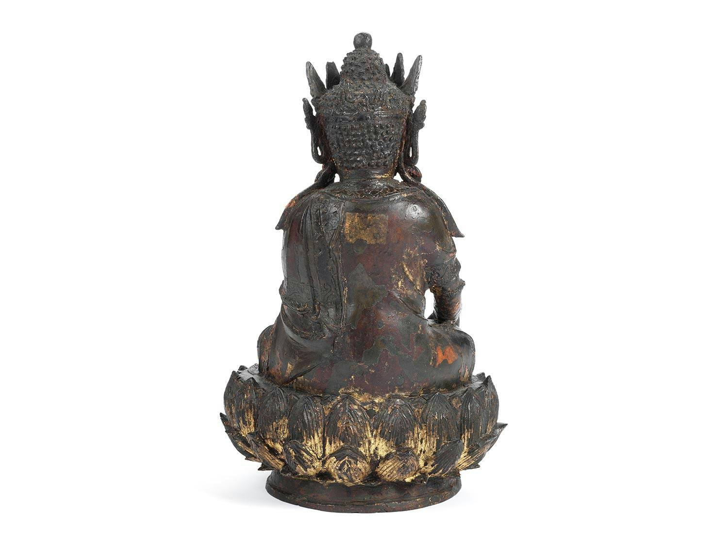 Detailabbildung: Buddha in Bhumisparsha Mudra