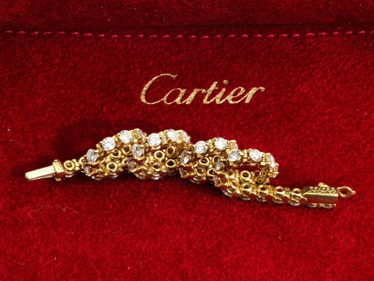 Detailabbildung: Tennisarmband von Cartier