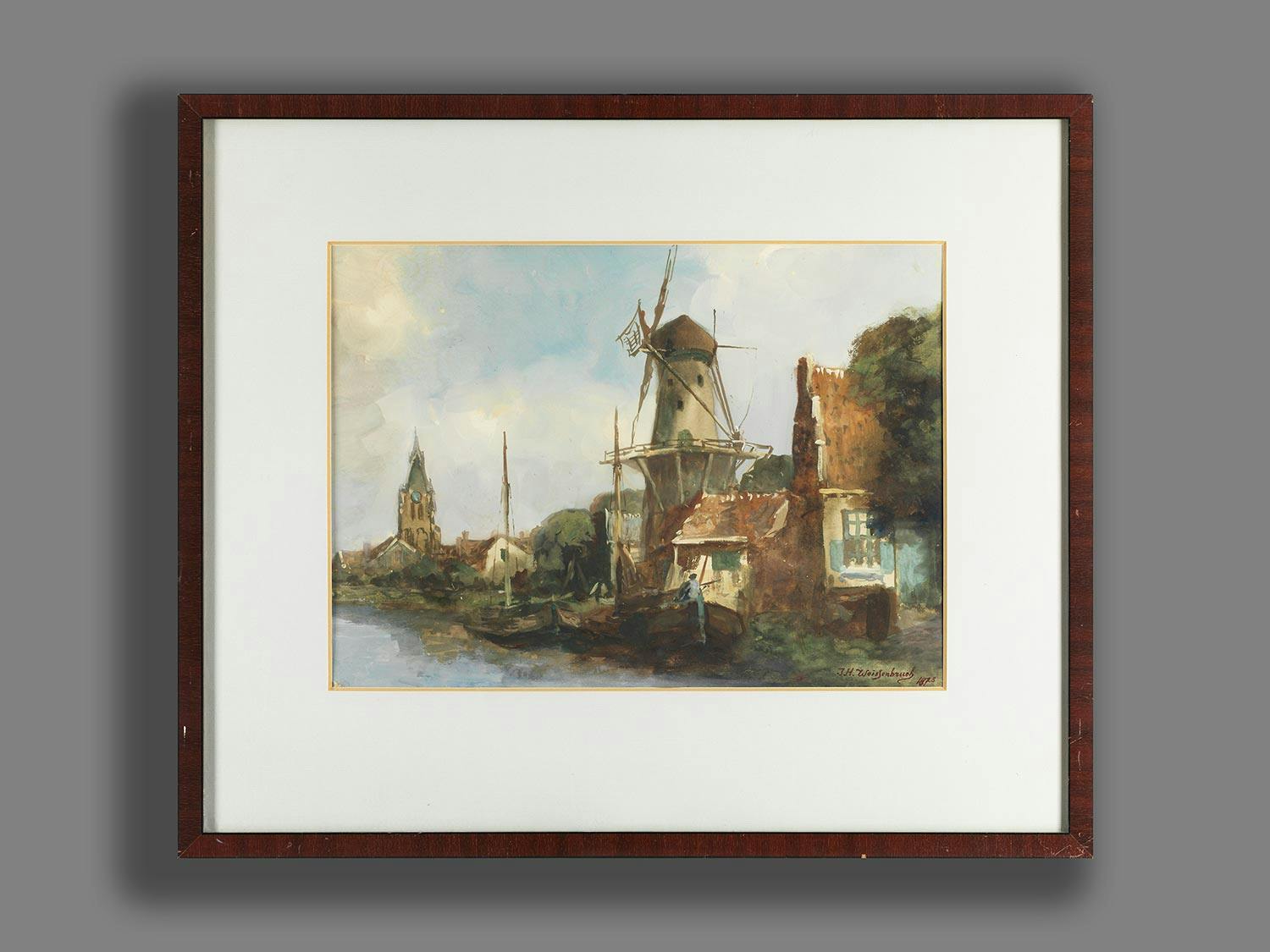 Detailabbildung: Johan Hendrik Weissenbruch, 1824 Den Haag – 1903 ebenda