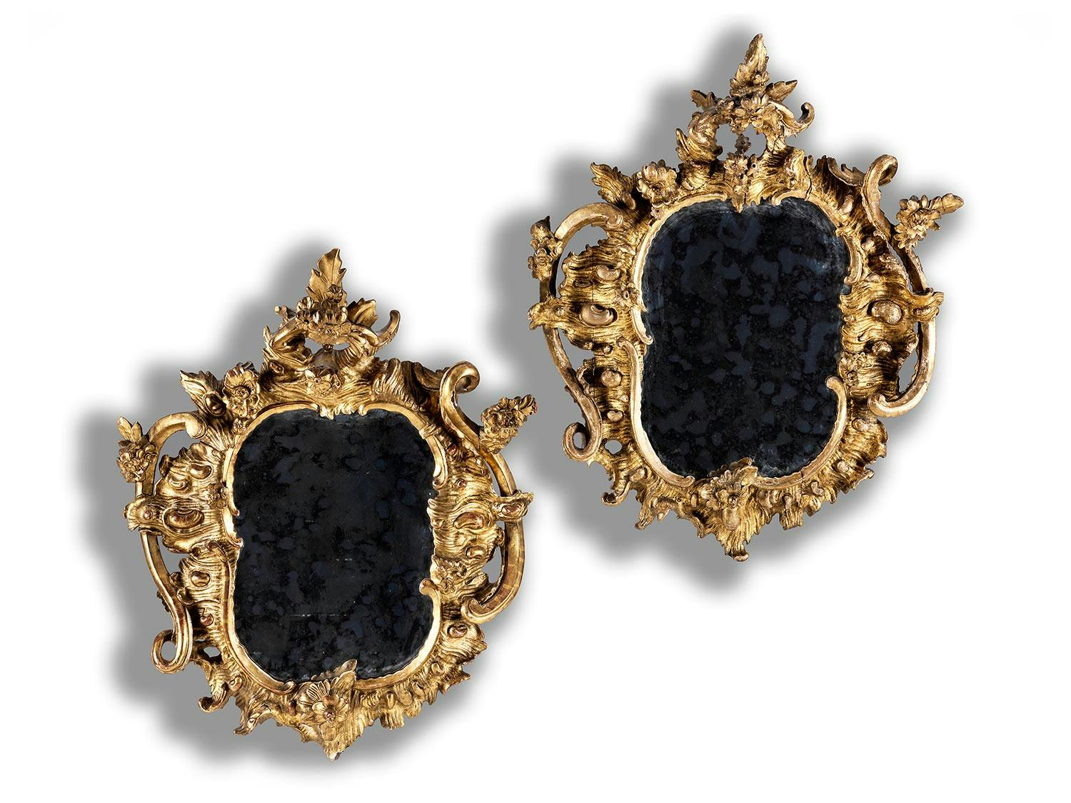 Paar Spiegel im Louis XV-Stil