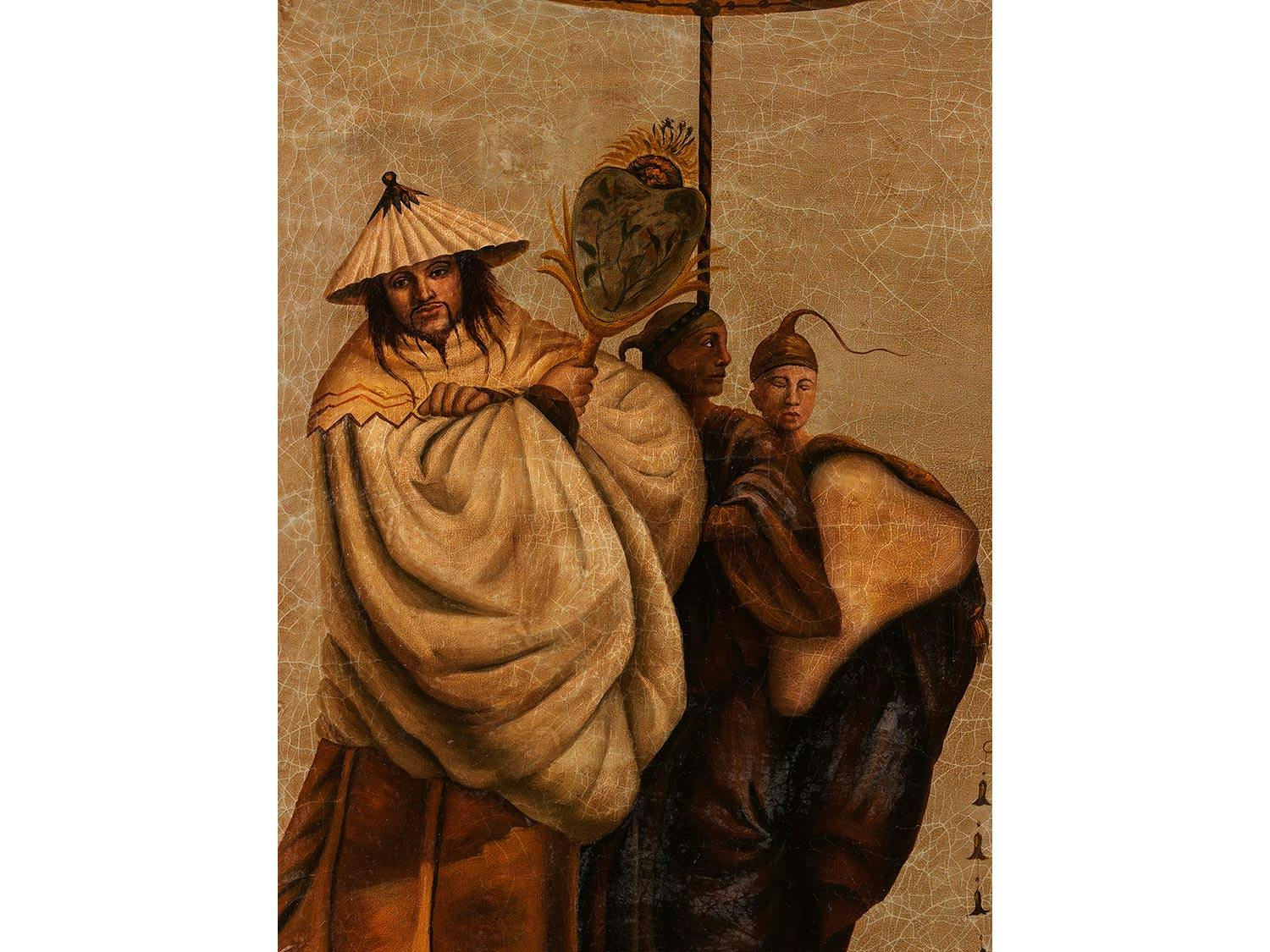 Detailabbildung: Dekorationsgemälde im chinoisen Stil