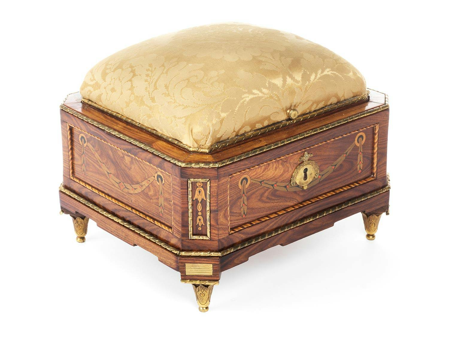 Seltenes Nähkästchen von Johann Gottlieb Fiedler, 1735 Liegnitz – nach 1818