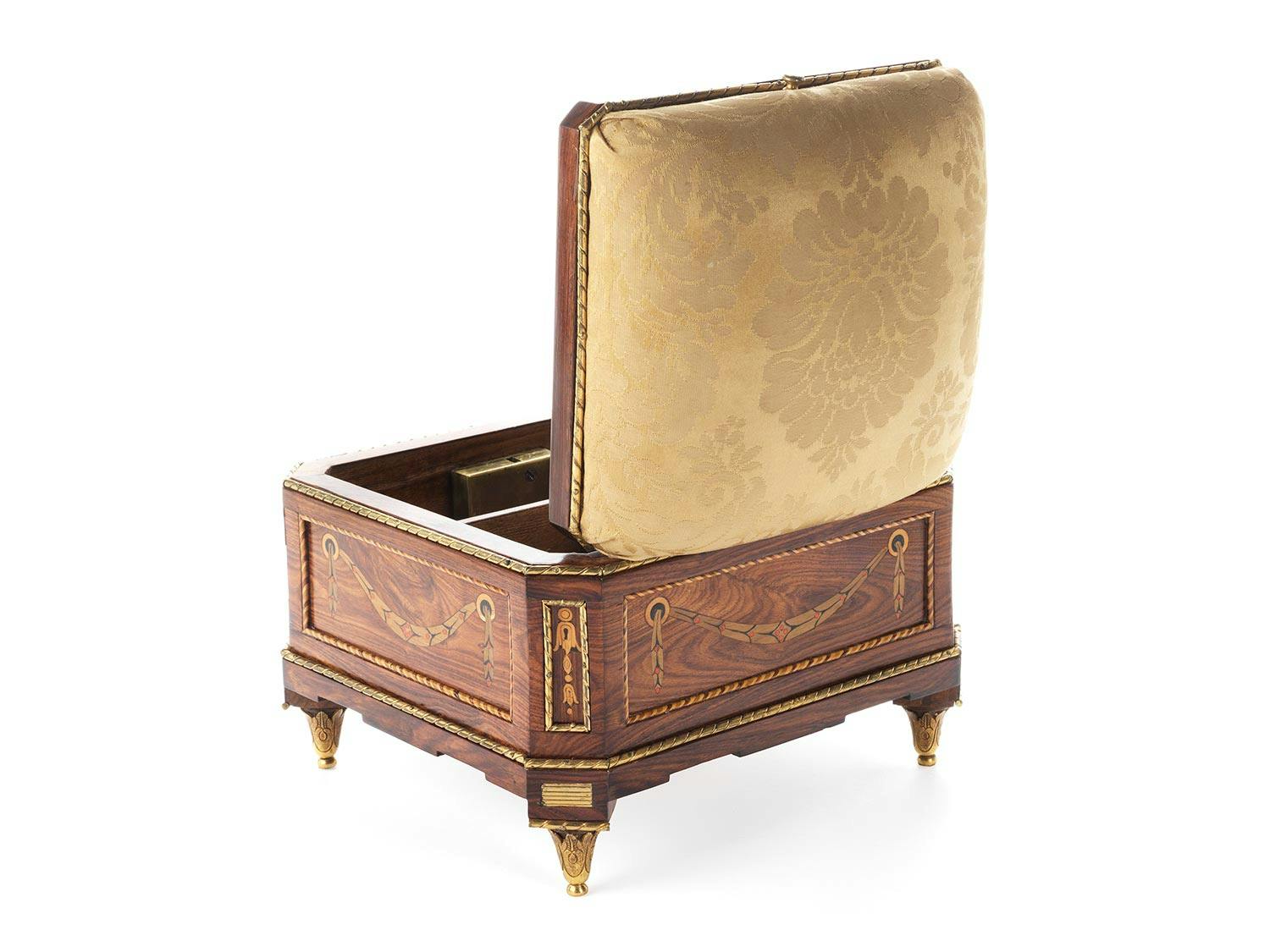 Detailabbildung: Seltenes Nähkästchen von Johann Gottlieb Fiedler, 1735 Liegnitz – nach 1818