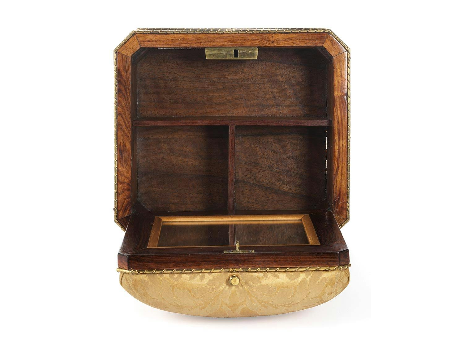 Detailabbildung: Seltenes Nähkästchen von Johann Gottlieb Fiedler, 1735 Liegnitz – nach 1818