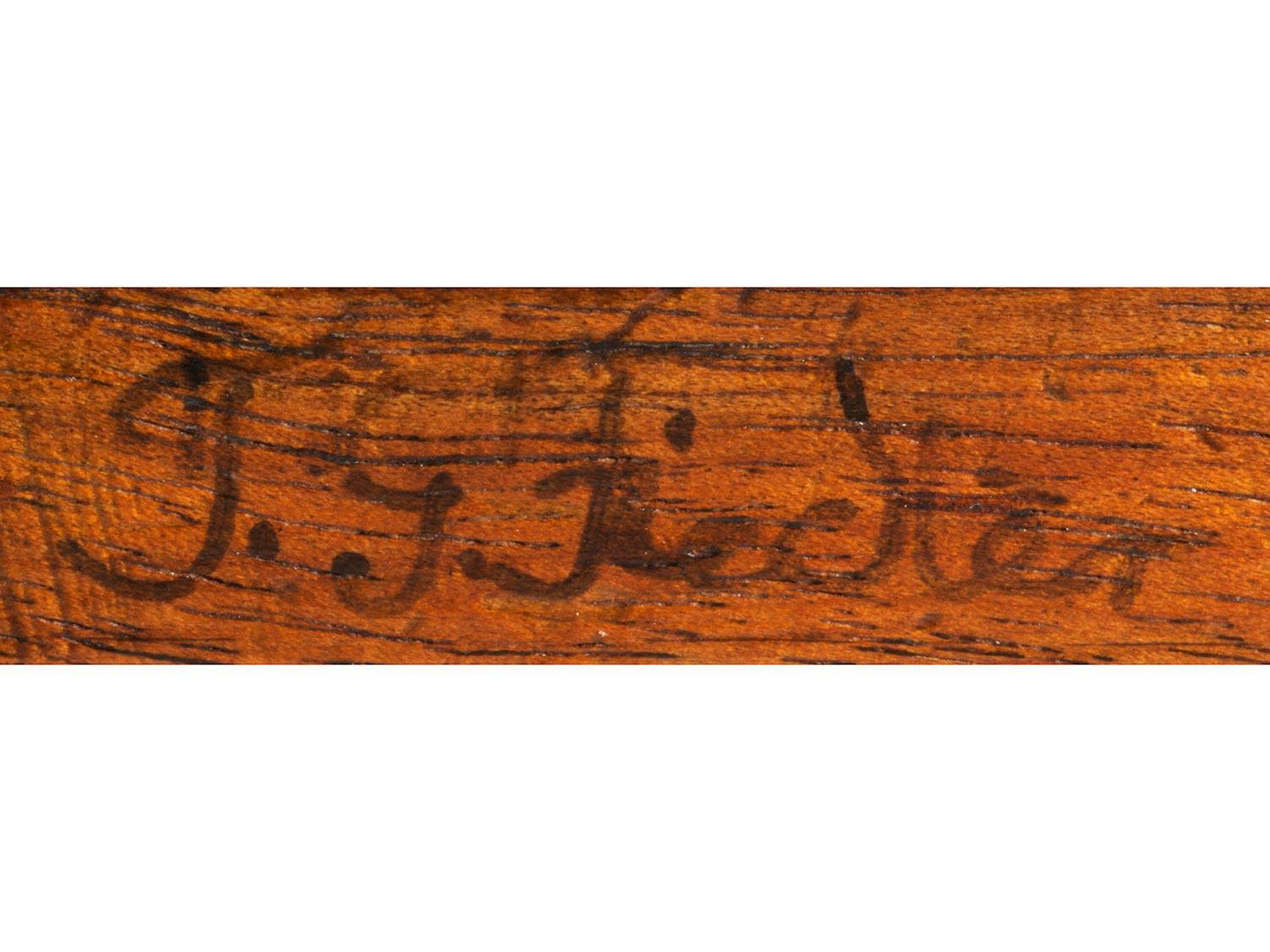 Detailabbildung: Seltenes Nähkästchen von Johann Gottlieb Fiedler, 1735 Liegnitz – nach 1818