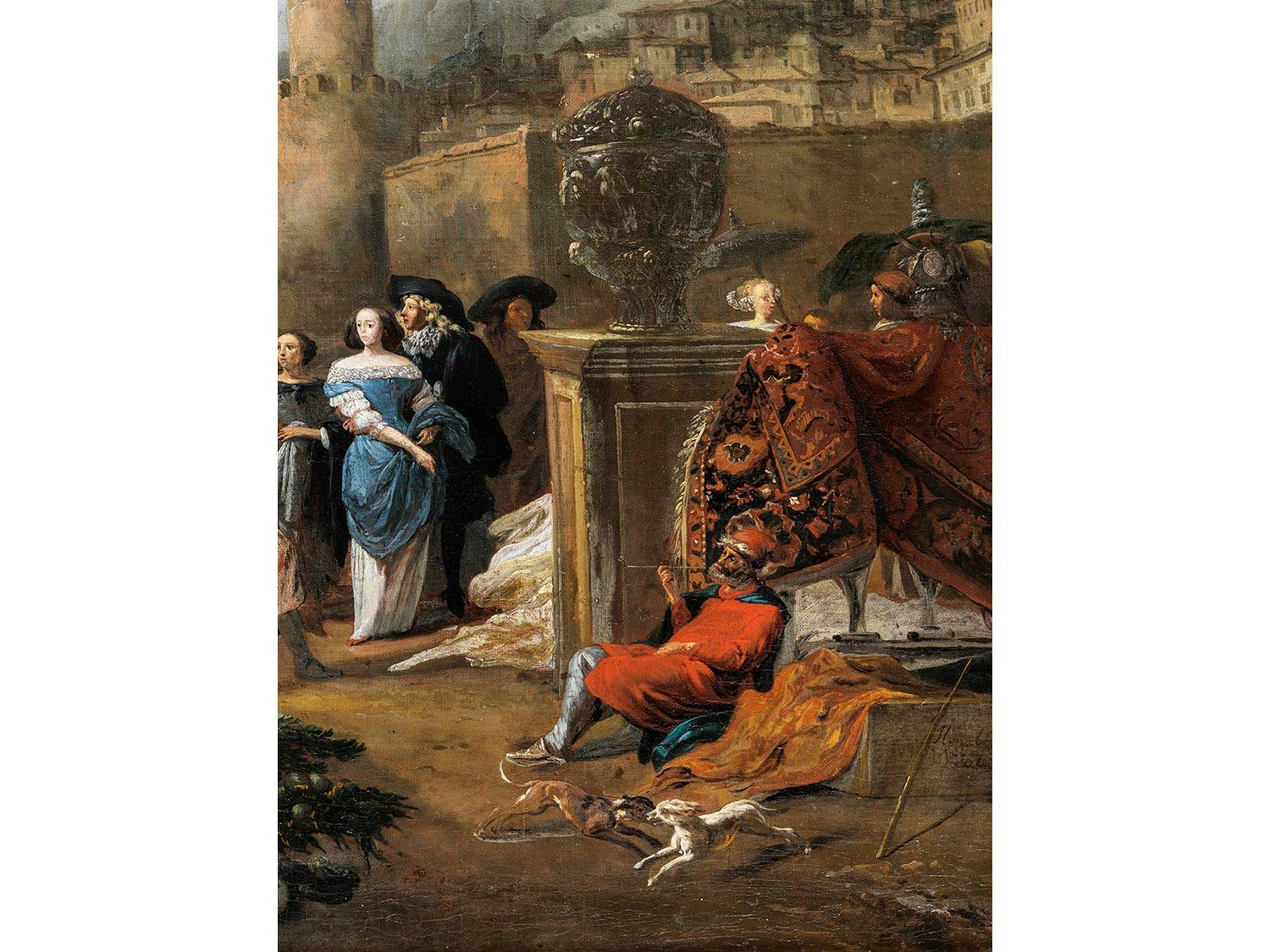 Detailabbildung: Jan Griffier d. Ä., 1645 Amsterdam – 1718 London, zug.