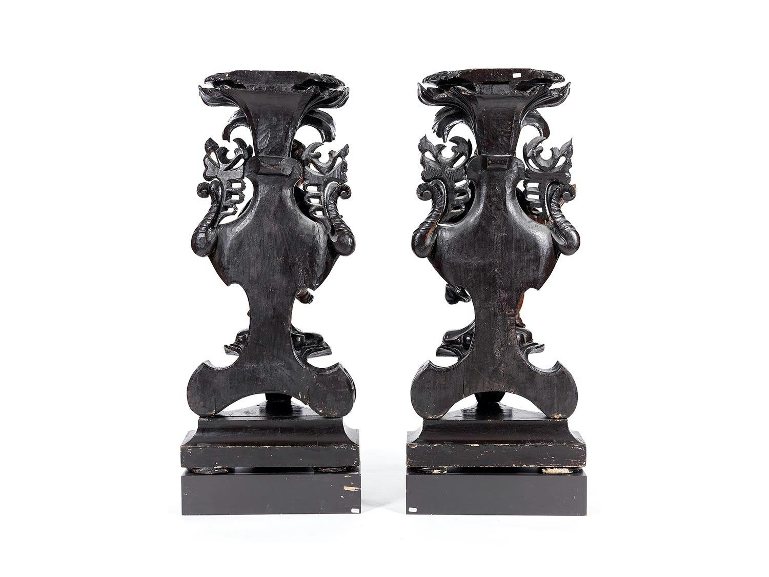 Detailabbildung: Paar figürliche Torchèren