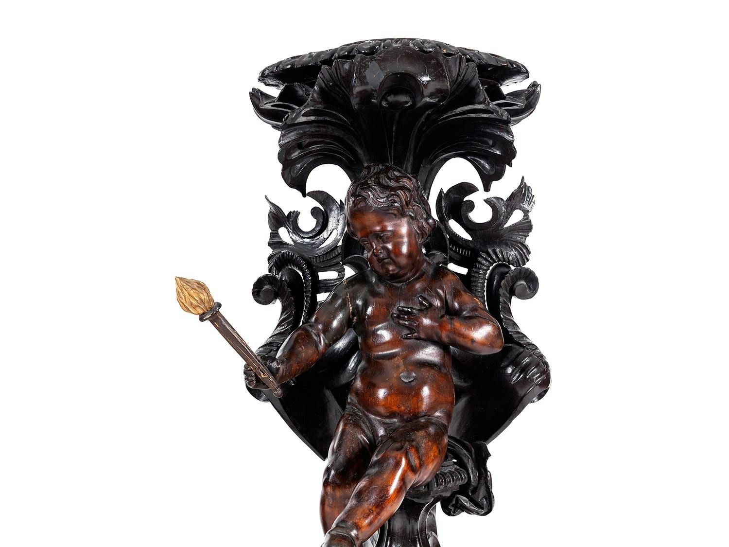 Detailabbildung: Paar figürliche Torchèren