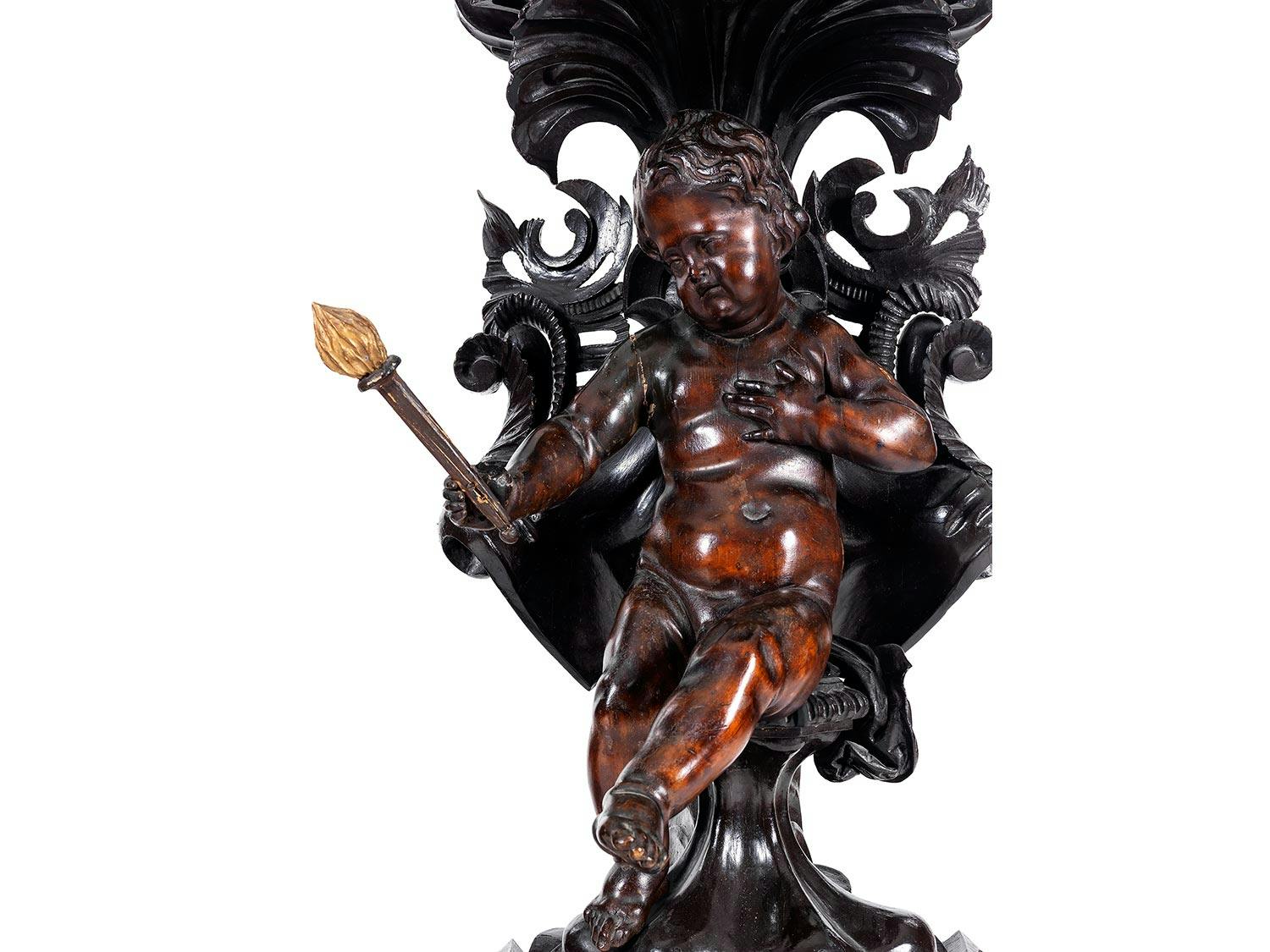 Detailabbildung: Paar figürliche Torchèren