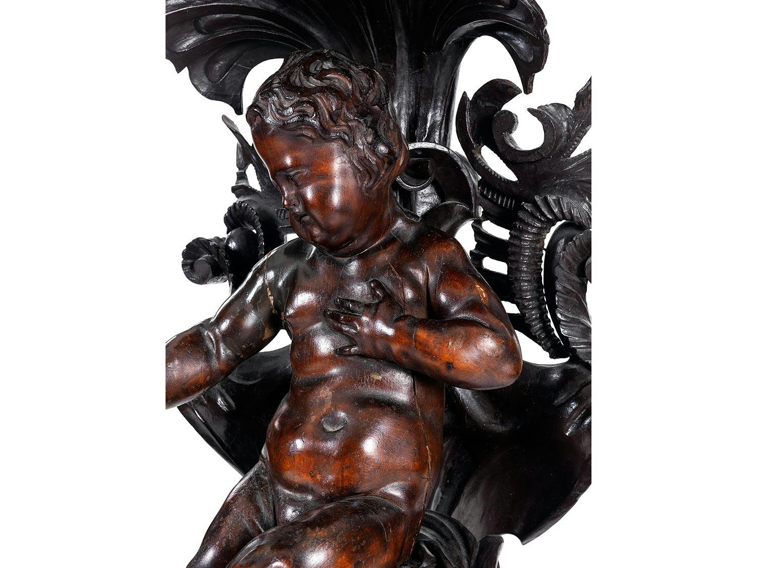 Detailabbildung: Paar figürliche Torchèren