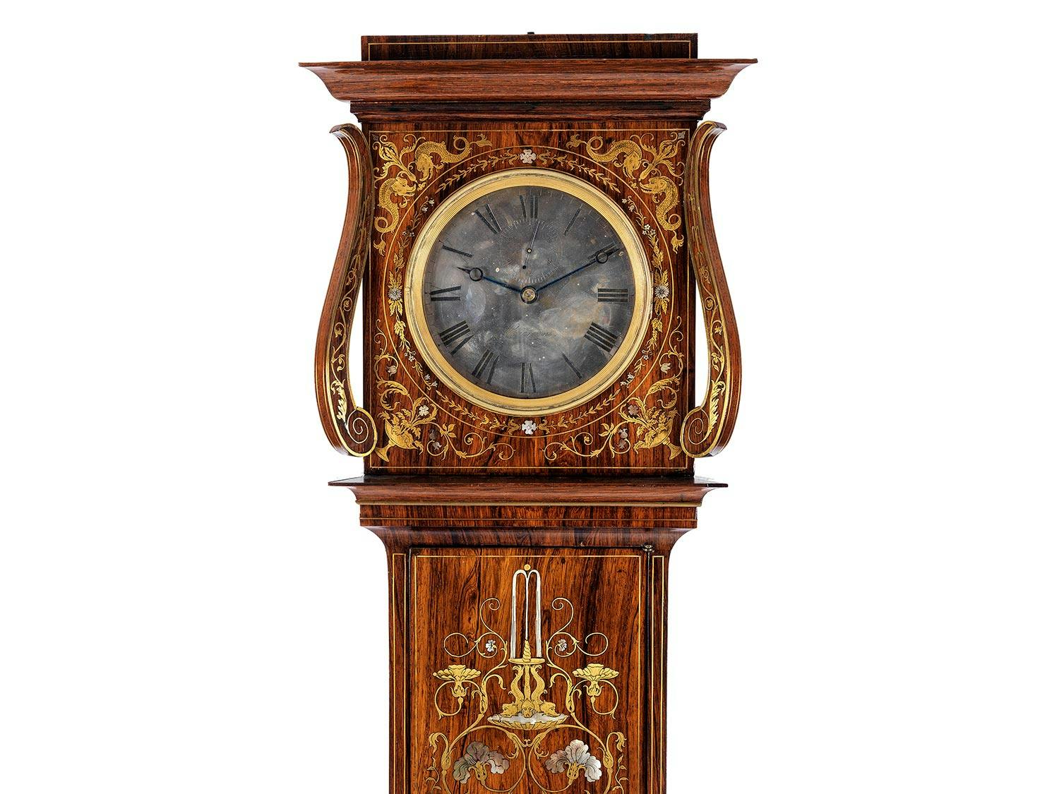 Detailabbildung: Höfische Standuhr