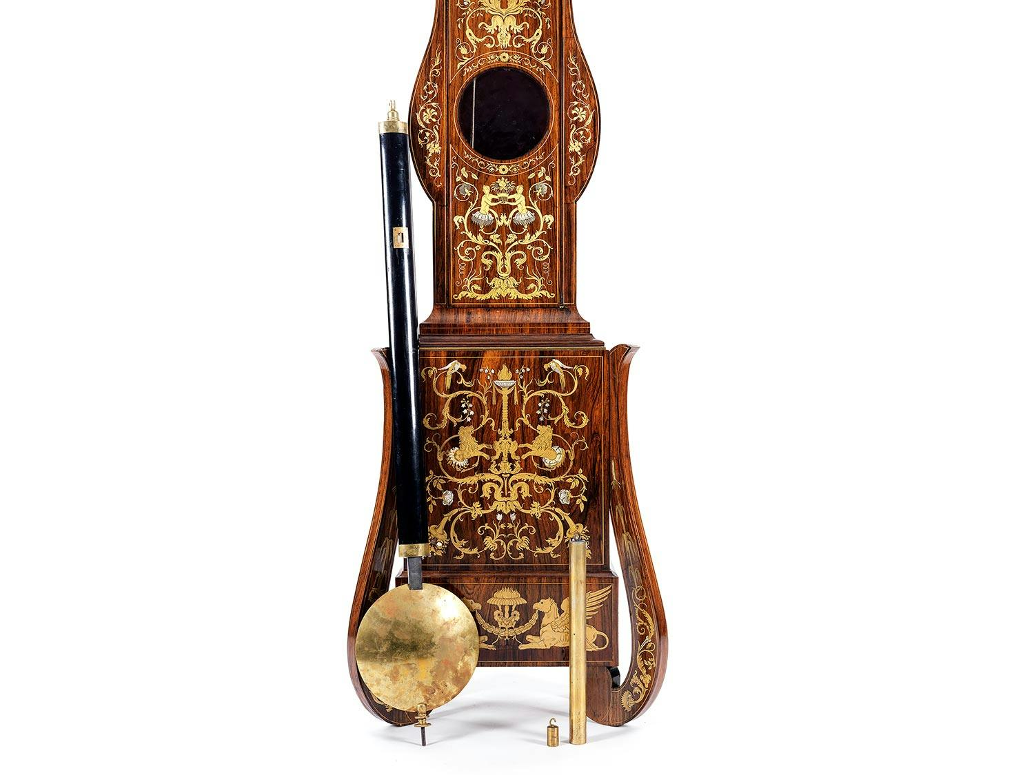 Detailabbildung: Höfische Standuhr