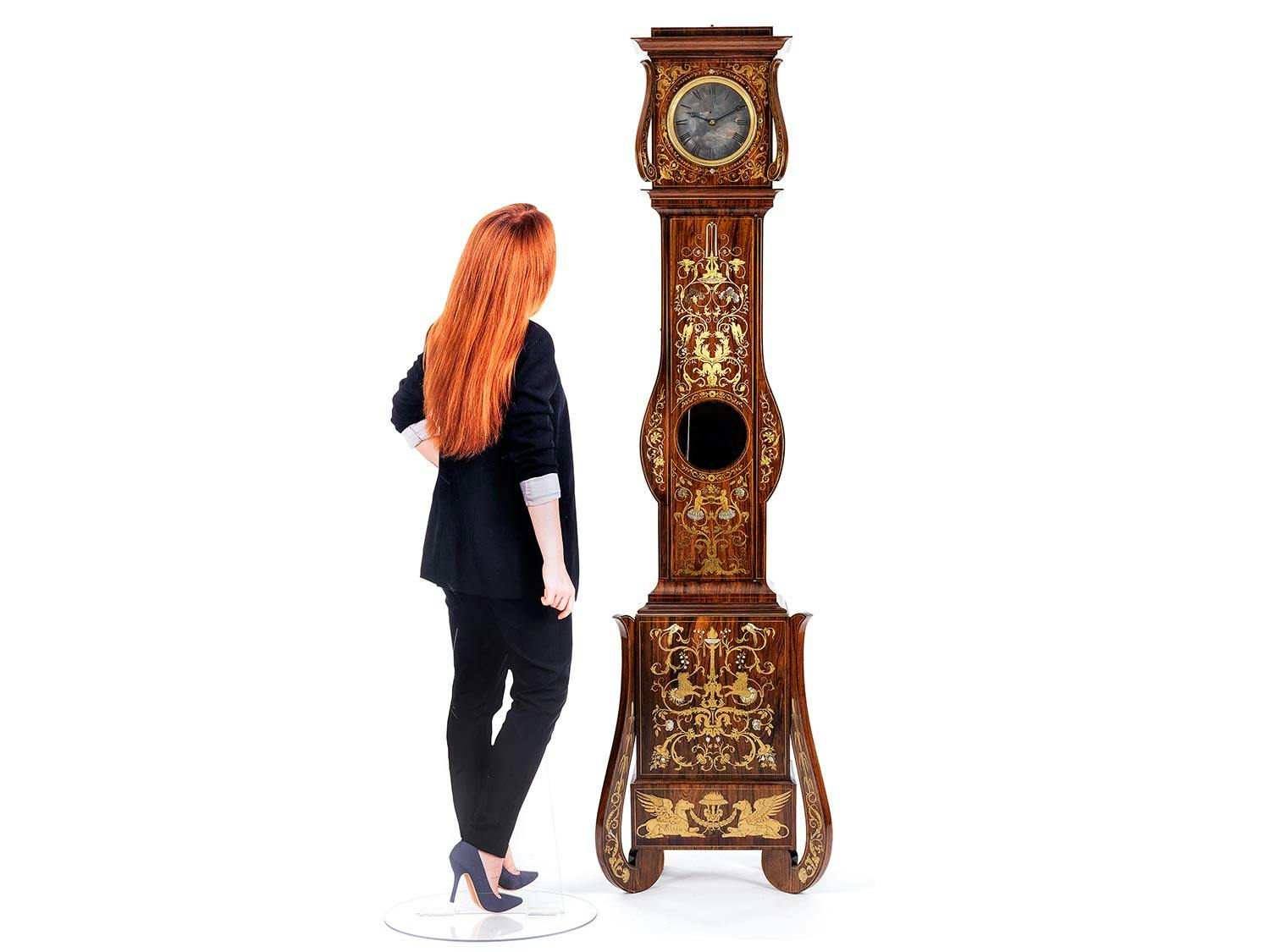 Detailabbildung: Höfische Standuhr