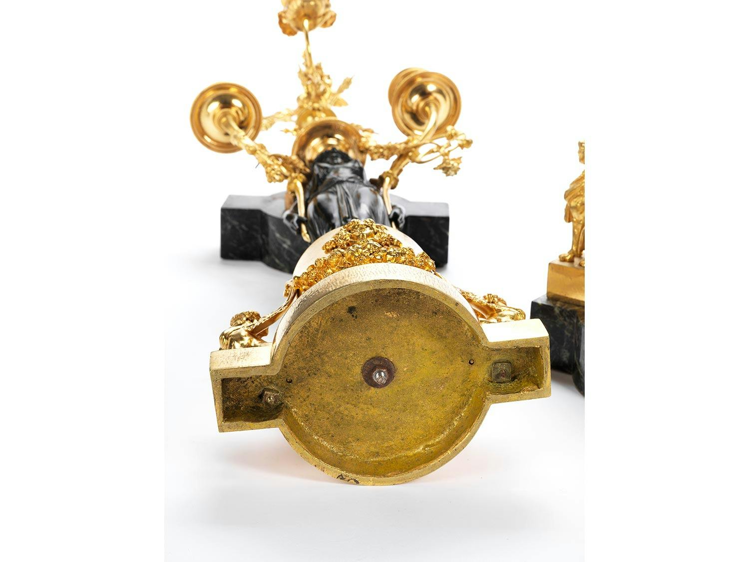 Detailabbildung: Paar Empire-Kandelaber