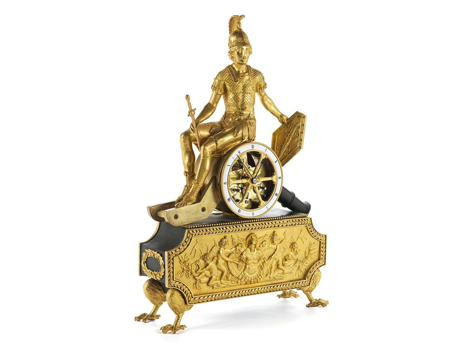 Französische Kaminuhr um 1800