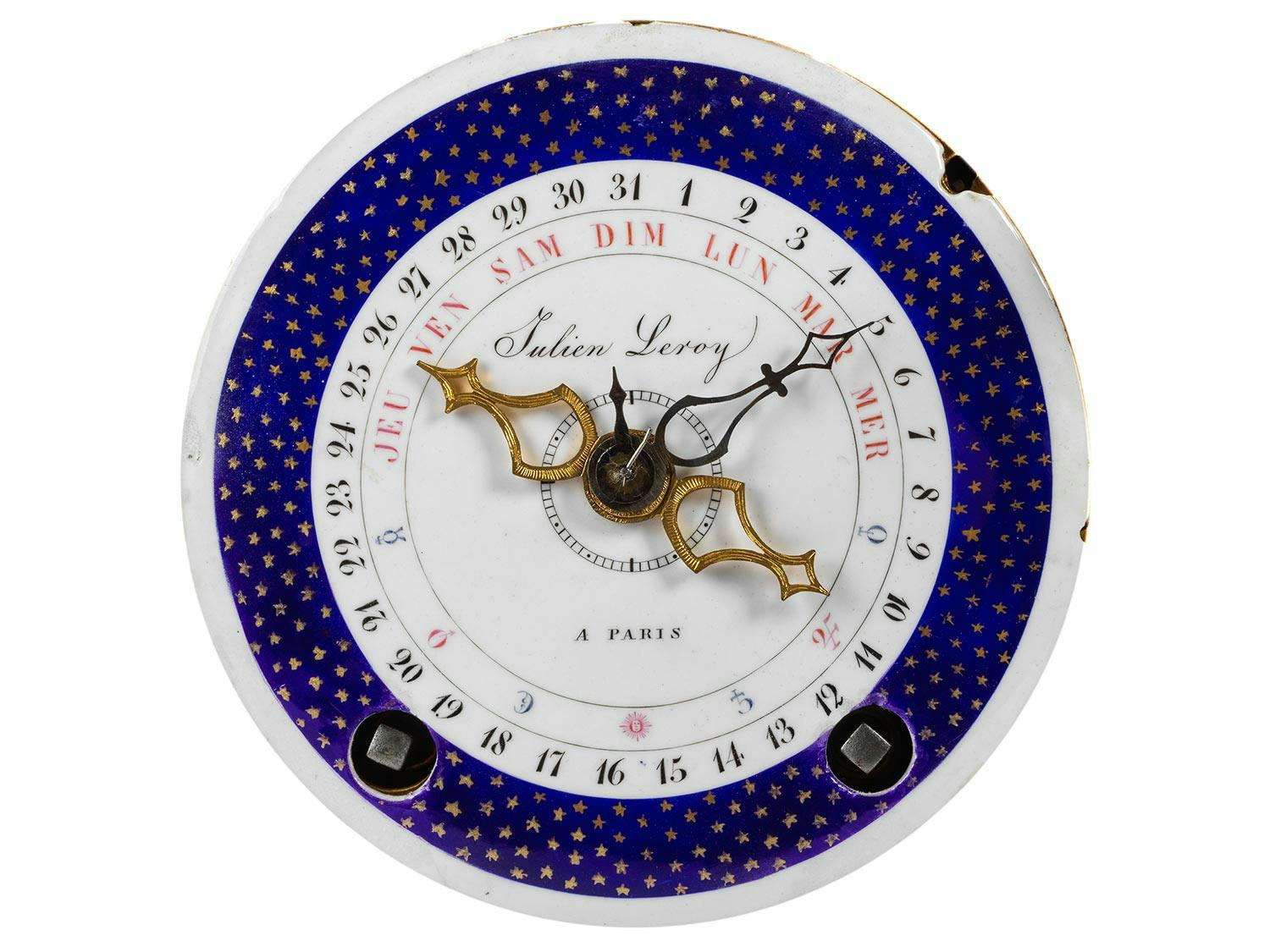 Detailabbildung: Außergewöhnliche große Salonuhr mit Kalender-Komplikation