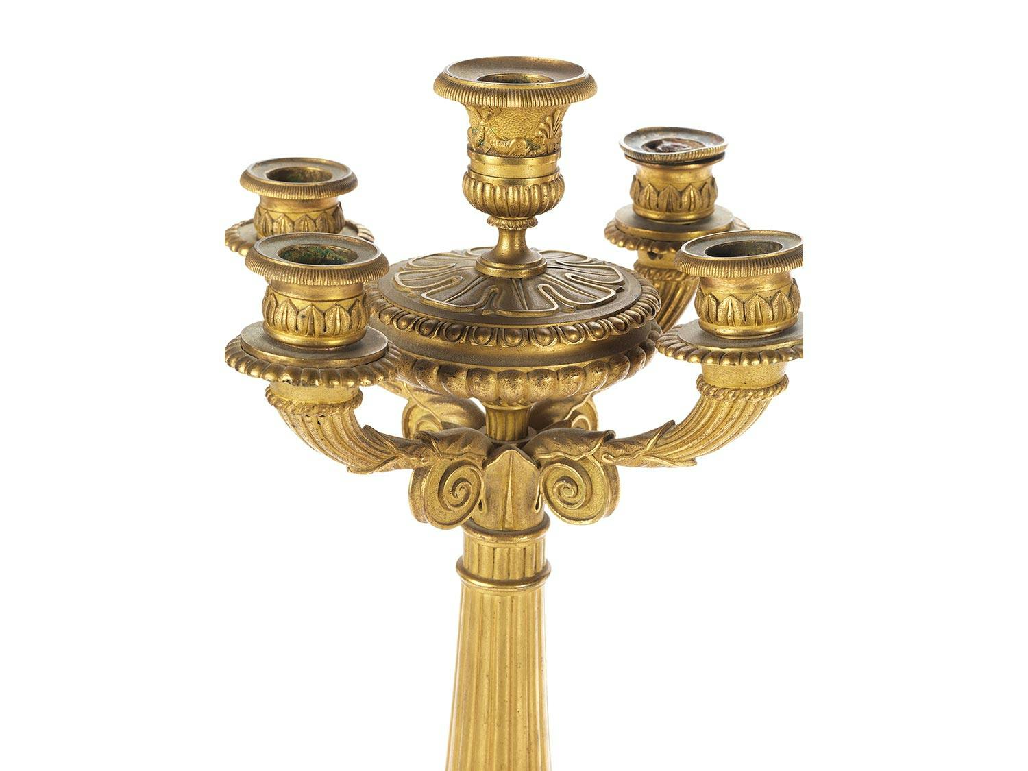 Detailabbildung: Paar Empire-Kerzenleuchter