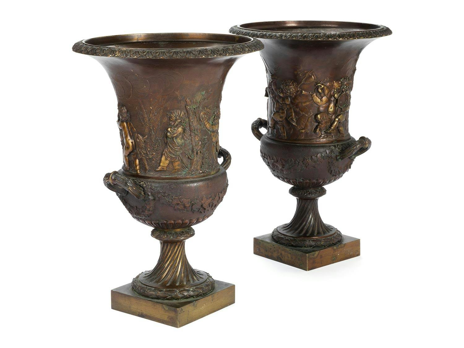 Detailabbildung: Paar klassizistische Kratervasen