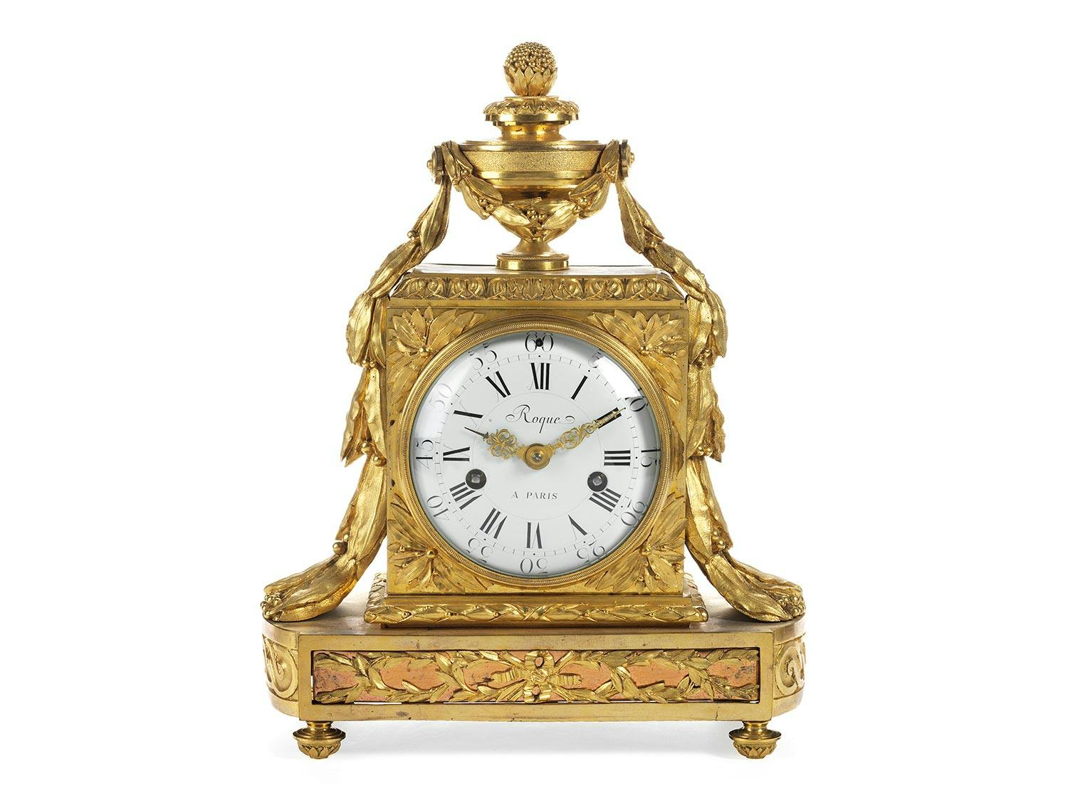 Detailabbildung: Bedeutende Louis XVI-Kaminuhr