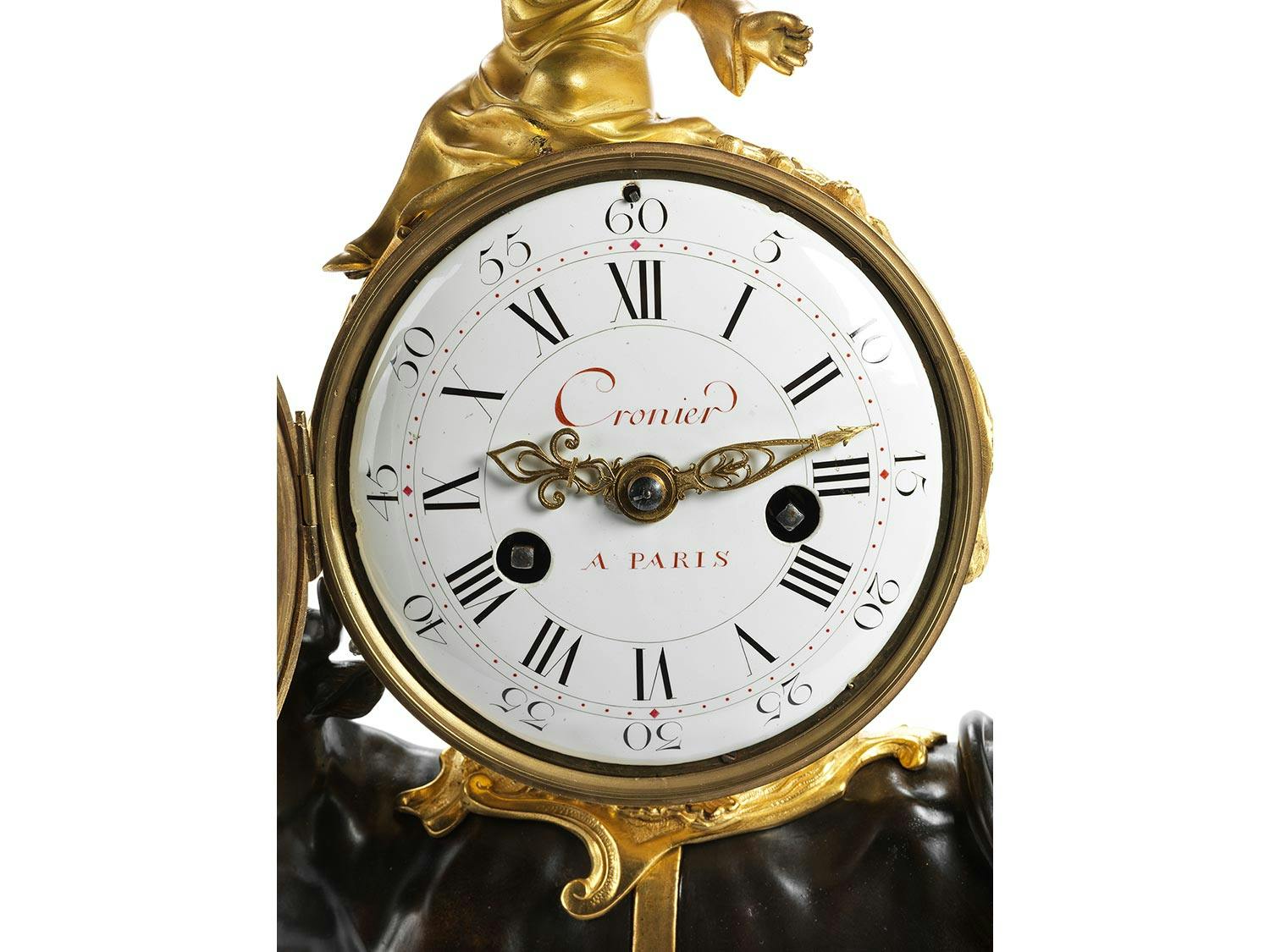 Detailabbildung: Französische Chinoiserie-Kaminuhr