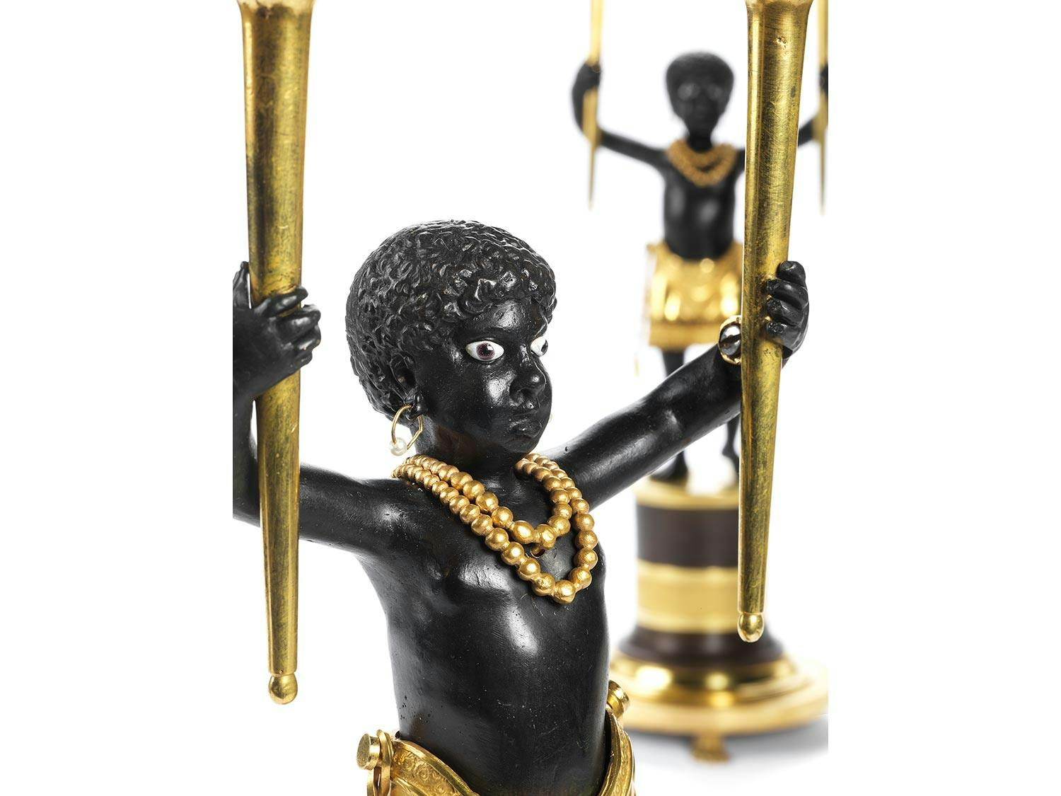 Detailabbildung: Paar französische Kerzenleuchter