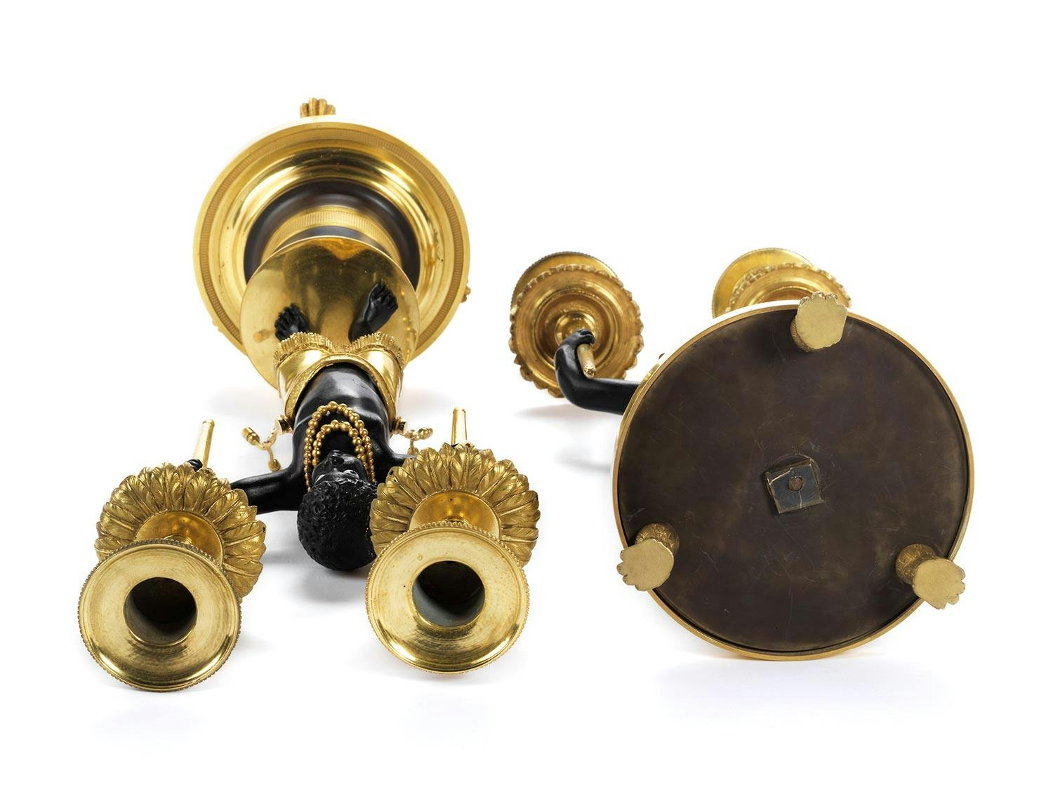 Detailabbildung: Paar französische Kerzenleuchter