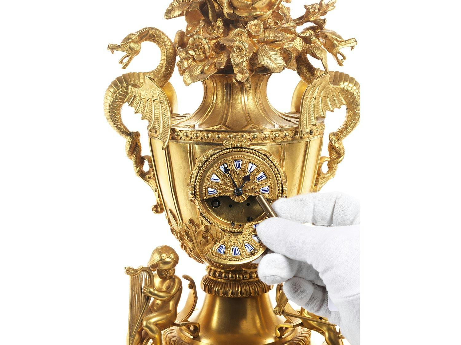 Detailabbildung: Repräsentative Napoleon III-Pendule