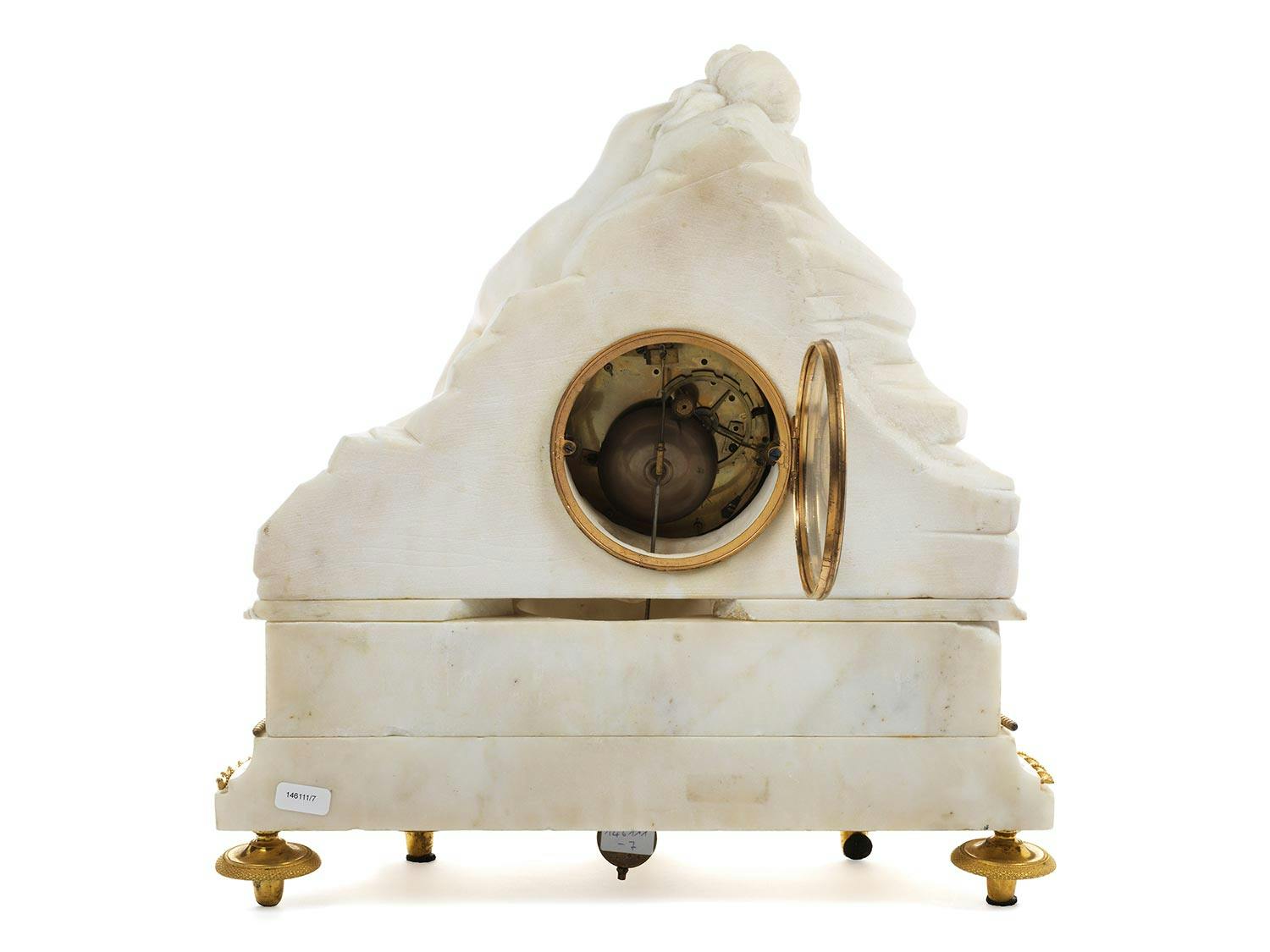 Detailabbildung: Französische Kaminuhr in Marmor