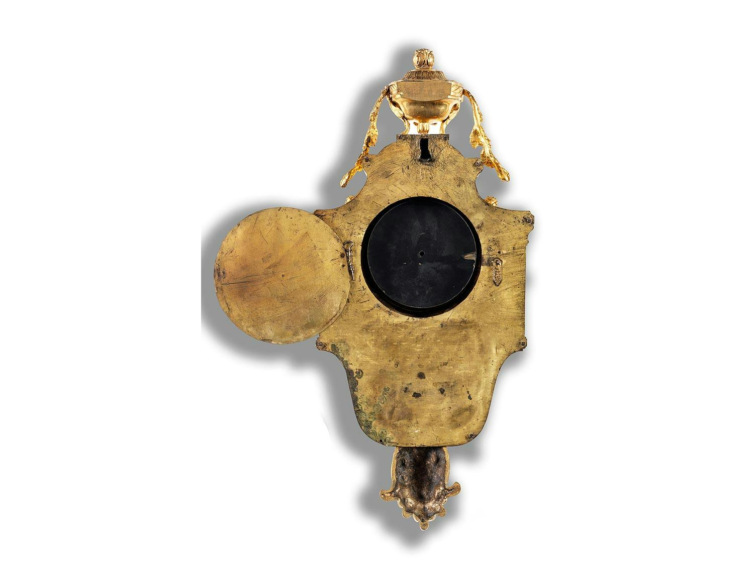 Detailabbildung: Carteluhr und Barometer im Louis XVI-Stil