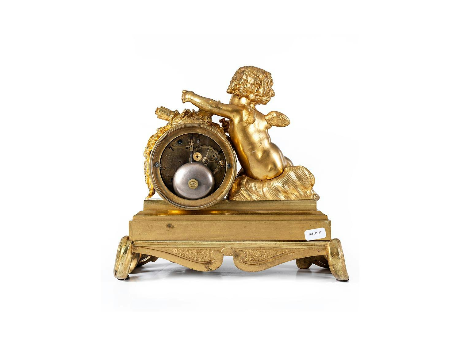 Detailabbildung: Kaminuhr mit Amorzier