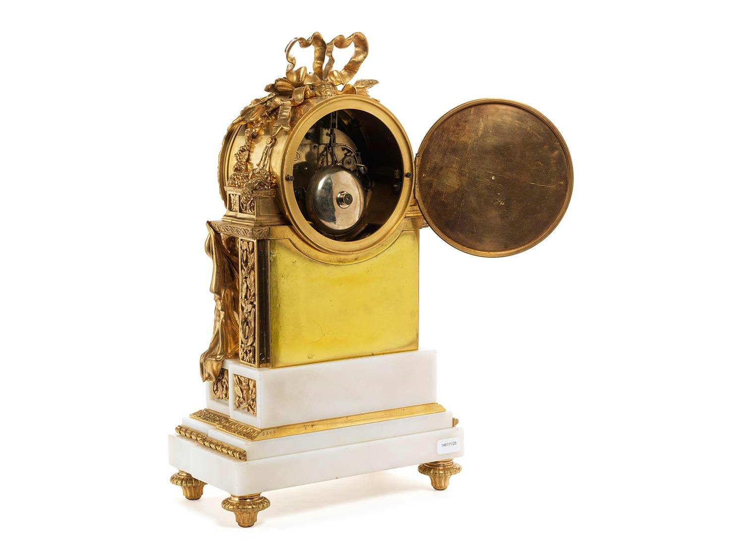 Detailabbildung: Französische Napoleon III-Kaminuhr von Granier