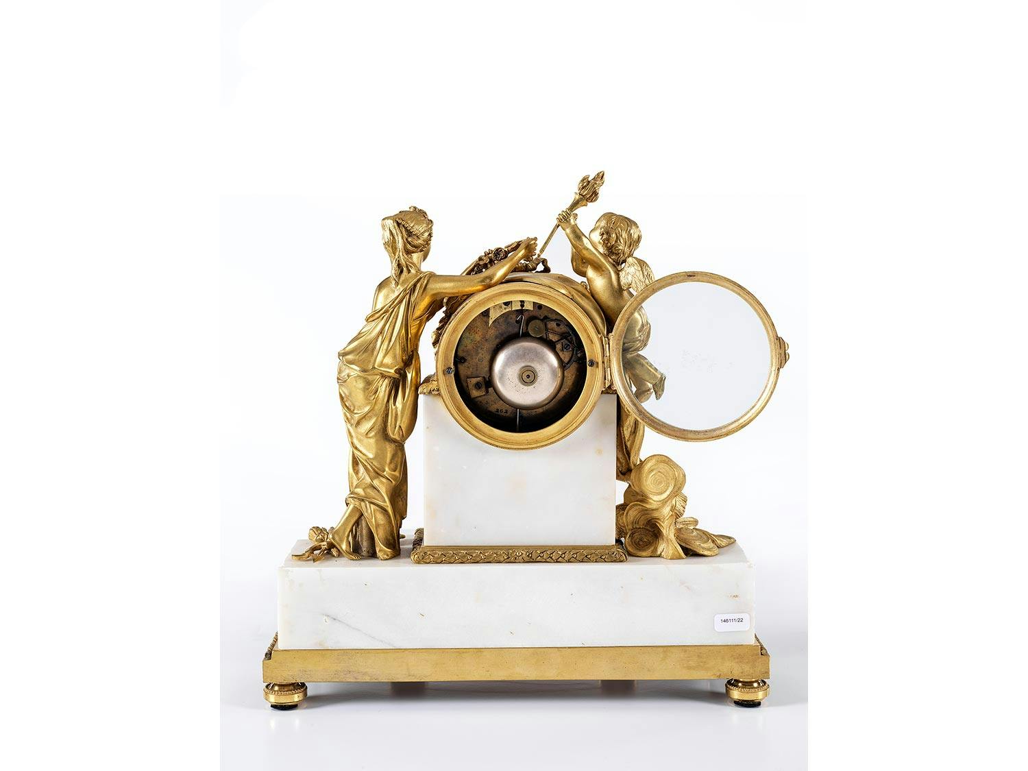 Detailabbildung: Pendule mit Amor und Flora