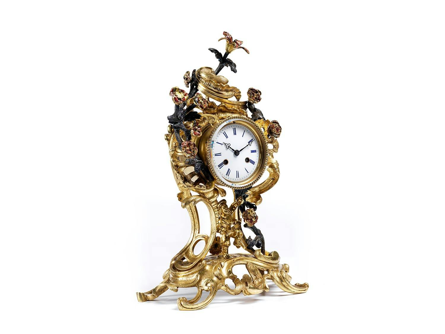 Detailabbildung: Pendule im Louis XV-Stil