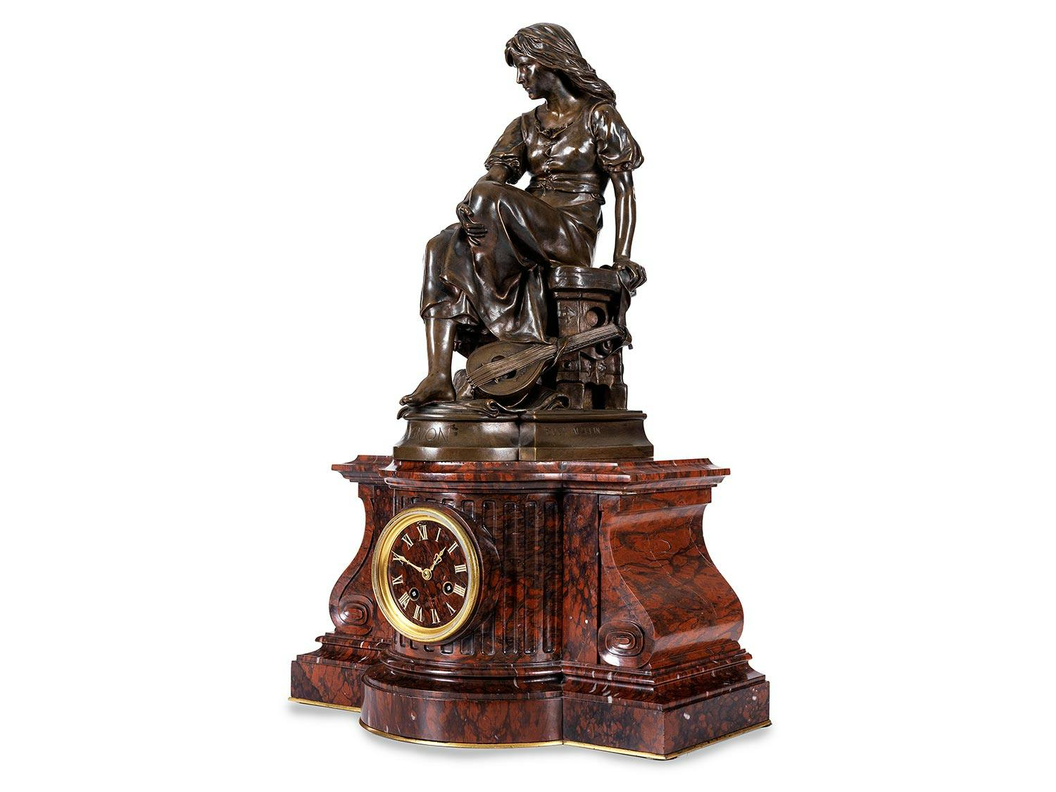 Detailabbildung: Kaminuhr mit Mädchen