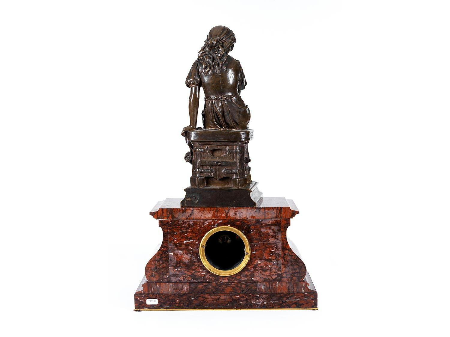 Detailabbildung: Kaminuhr mit Mädchen