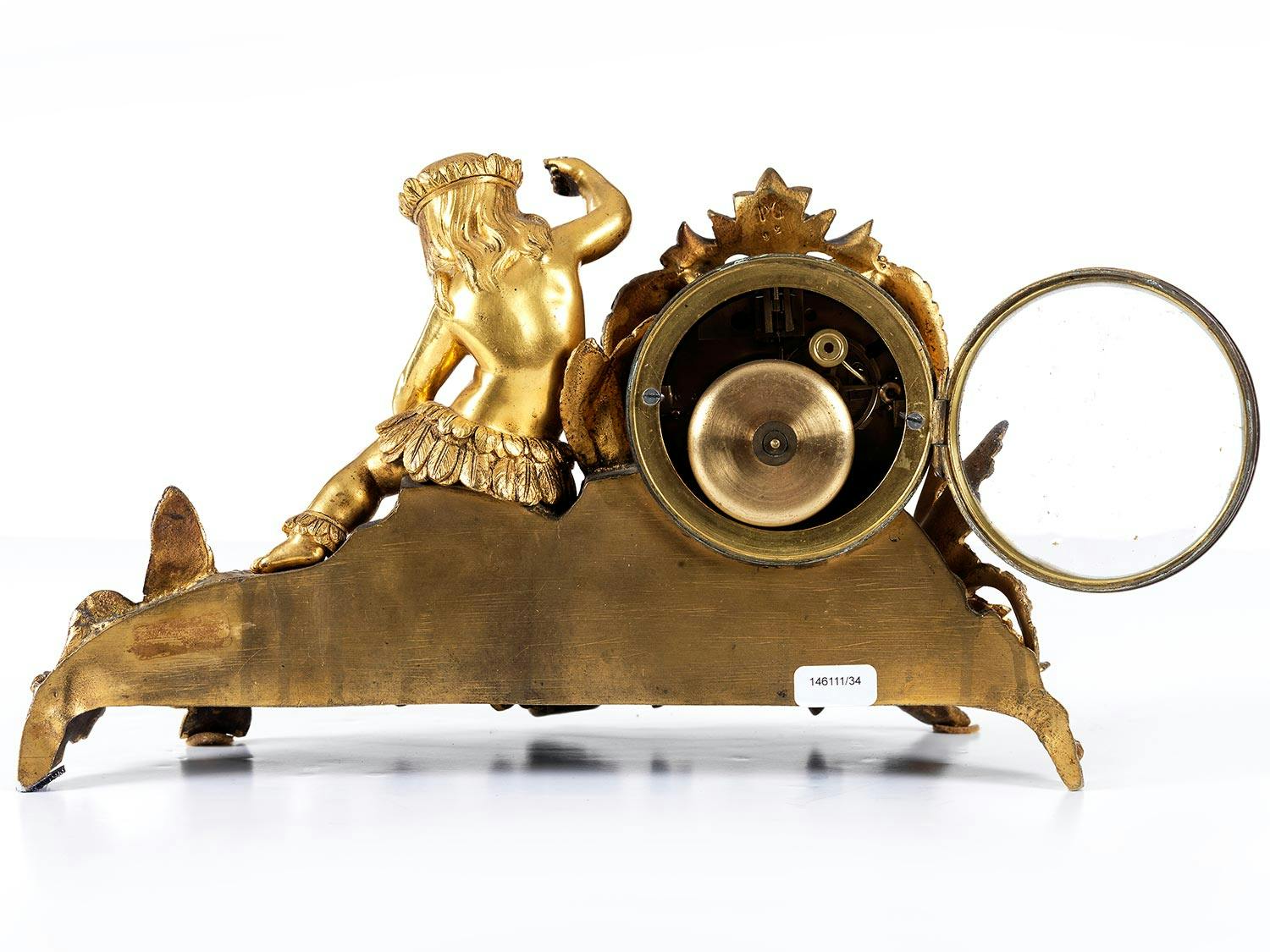 Detailabbildung: Kaminuhr mit Allegorie der Zeit