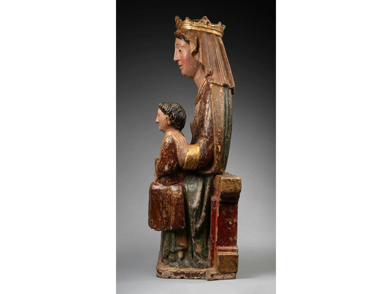 Detailabbildung: Bedeutende thronende Madonna mit Kind (Sedes Sapientiae)