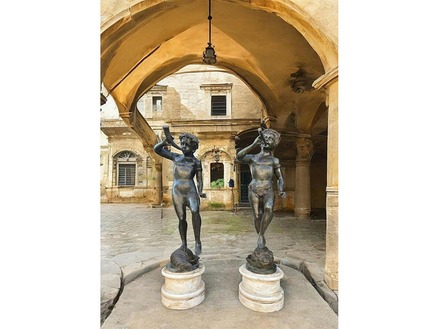 Detailabbildung: Paar Hornbläser