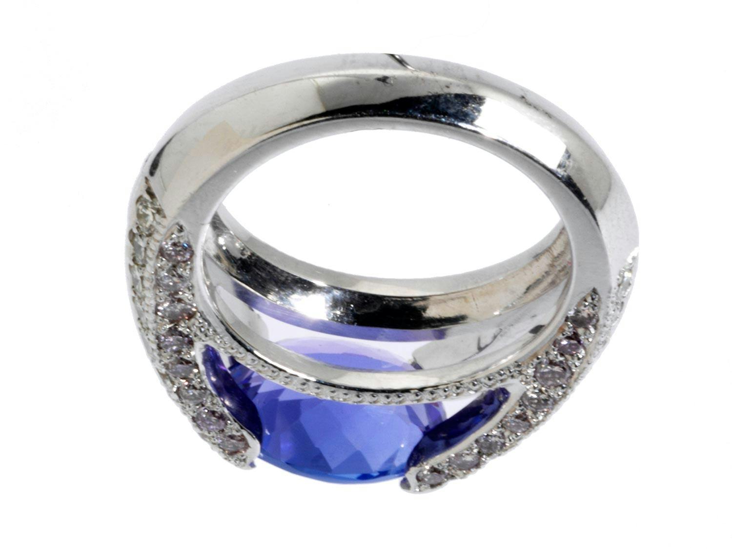 Detailabbildung: Tansanit-Brillantring